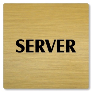 Server, 80x80mm, zlatá, Nevada